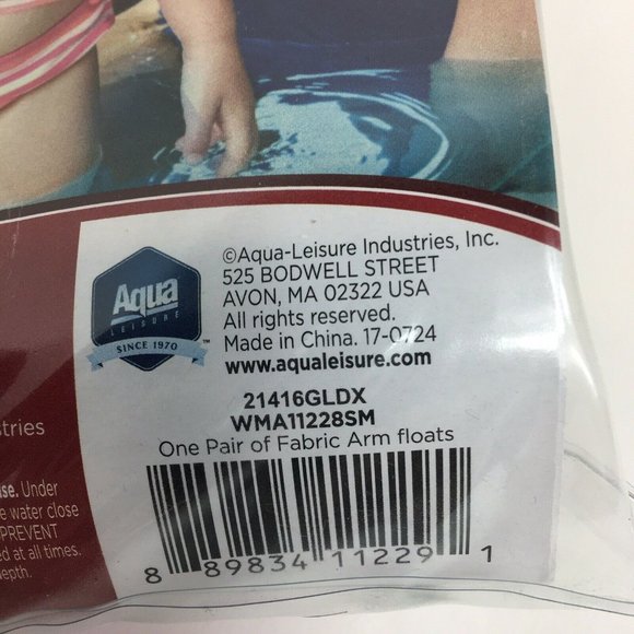 Swim School Perfect Fit Fabric Arm Floats Level 3 Water Wings 30-50 LBS Pink New - Picture 7 of 12